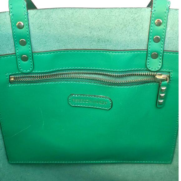 Rebecca Minkoff Kelly Green Large Tote Bag with Studs - Picture 5 of 10